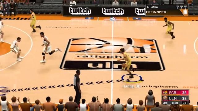 Euroleague Ulm vs Barcelona game 18 nba2k20 online league смотреть онлайн