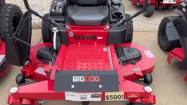Alpha MP 60" zero turn mower on BigDog Blow Out Sale смотреть онлайн