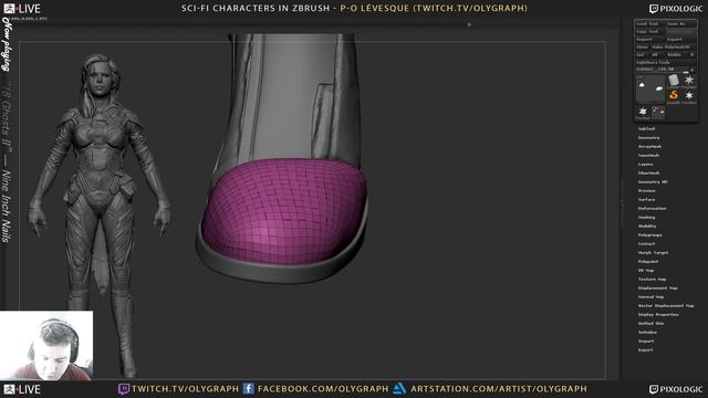 Pierre-Olivier Lévesque - Sci-Fi Characters in ZBrush - Episode 4 смотреть онлайн