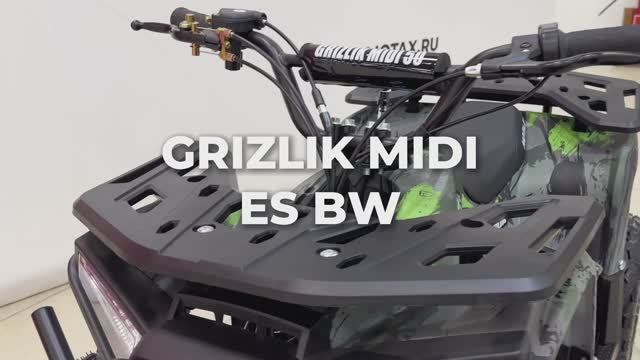 Детский бензиновый квадроцикл MOTAX GRIZLIK MIDI ES BW Зеленый камуфляж