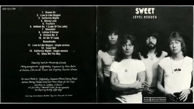 Sw̲e̲e̲t - Love I̲s̲ ̲L̲i̲k̲e̲ Oxygen (Level Headed) смотреть онлайн