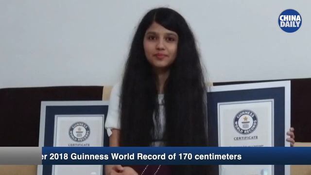 India’s "Rapunzel" sets hair record смотреть онлайн