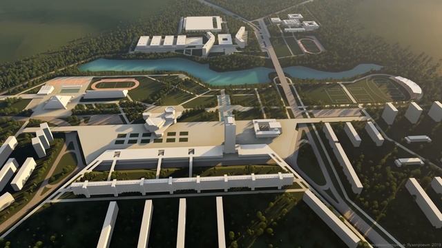 Видеореконструкция проекта центра Зеленограда / Zelenograd Masterplan / 2019 смотреть онлайн