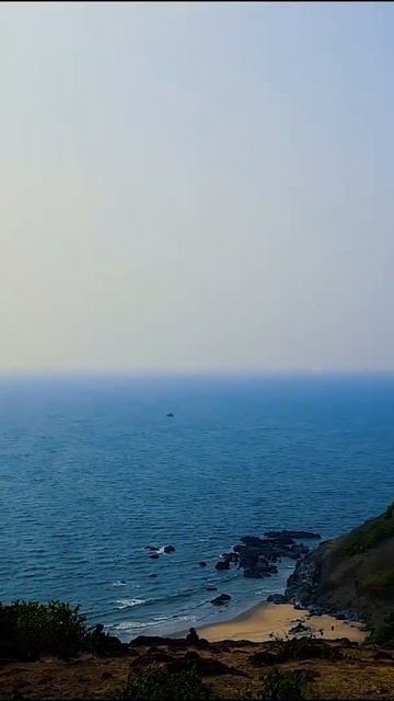 View Of Vagator Beach From Chapora Fort**GOA**2021**ROAD TRIP#Shorts