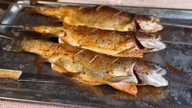 Рыба на мангале смотреть онлайн