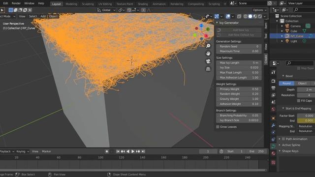 How to make growing blood Veins in Blender смотреть онлайн
