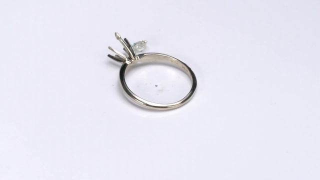 Real Natural 0.35 Carat Round Brilliant Cut Diamond with Ring 48256