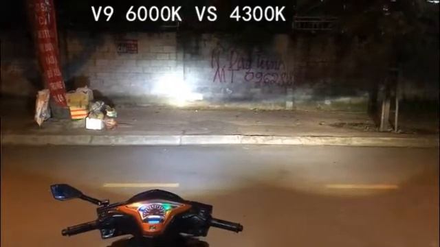 V9 CREE Auto Led Light Kezon Car Led Head Light Bulbs 6000K VS 4300K смотреть онлайн