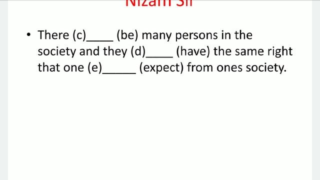 Right Form Of Verb Chittagong Board 2019
