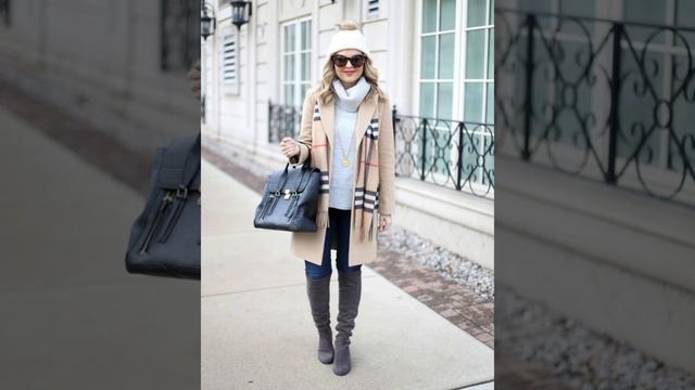 WOMEN winter Outfits Wear Ideas 2024 | Trench Coat Wear Fashion | Winter Outfits 🥰🥰 смотреть онлайн