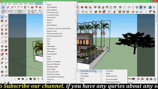 How to setup rendering image output option high or low resolutin in SketchUp смотреть онлайн