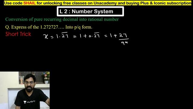 Class 9th: Board to JEE & NEET Foundation Level | L2 : Number System | Maths | Shailendra Gangwar смотреть онлайн