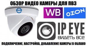 ATIX AT-NC-1E2MP-2.8/M (19L) Обзор IP видео камеры для ПВЗ WB OZON с облаком IPEYE 2025