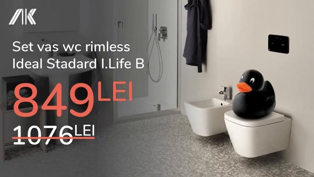 Set Vas WC rimless Ideal Standard I.Life B la un preț special de Black Friday смотреть онлайн