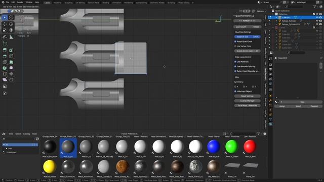 Blender - Hard Surface Quad Remeshing The Best Way Possible смотреть онлайн