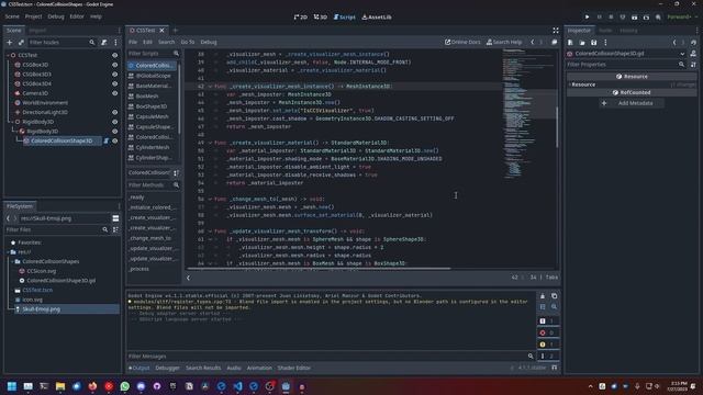 COLORED COLLISION SHAPES in GODOT 4 смотреть онлайн