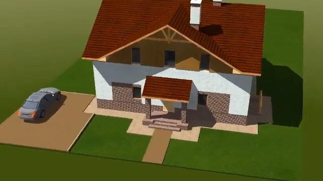 проєкт приватного будинку з мансардою і терасою смотреть онлайн