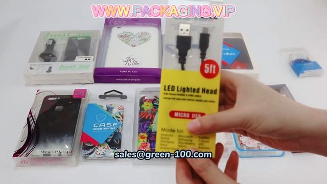 Transparent PVC/PET Plastic Box Packing Is Suitable For Mobile Phone Case, Mobile Power, Earphone