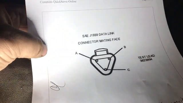 Cummins Diesel ISX,ISB Service J1939 Service Data Link Location And More