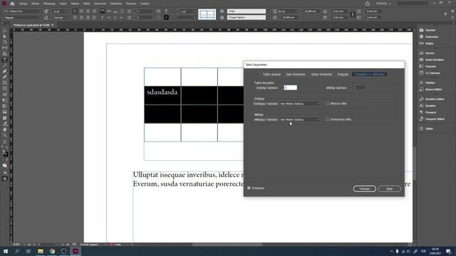 Sıfırdan Dizgi 6 - Kendi Dizgini Yap - Indesign Tablo Menüsü смотреть онлайн
