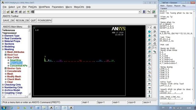 [ANSYS APDL – LAB 7] Dầm với tải trọng phân bố Beam with distributed load смотреть онлайн