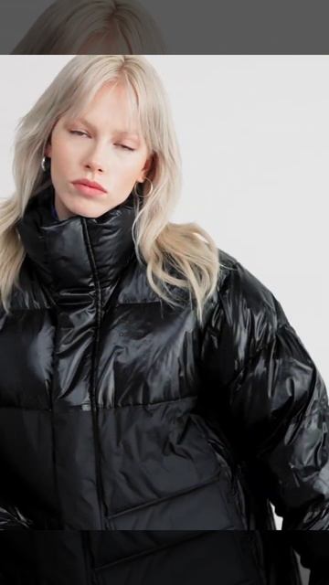 ADIDAS Originals Shiny Padded Puffer Down Jacket Glossy Black Women | Zalando смотреть онлайн