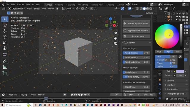 Blender Quick Tip: How to effectively use the Quick Snow Addon. смотреть онлайн