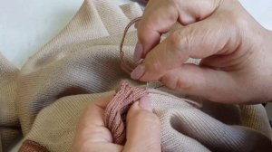 Ручная кеттлевка воротника на джемпере / Лайфхаки от профессионала