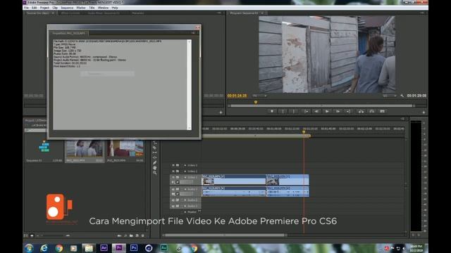 TUTORIAL IMPORT FILE VIDEO - di Adobe Premiere Pro Cs 6 bagi video editor pemula смотреть онлайн