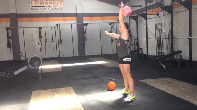 Kettlebell Shoulder To Overhead (S2O) (Vertical Push Above Shoulder Height) смотреть онлайн