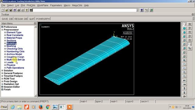Modal Analysis of a Model Airplane Wing #Ansys APDL смотреть онлайн