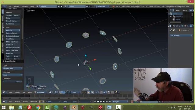 Blender: Modeling Spy Goggles (Part 1) смотреть онлайн