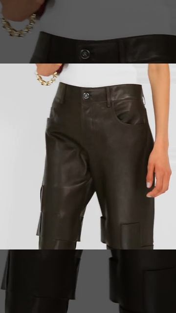 Intrecciato leather pants смотреть онлайн