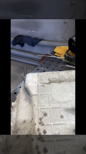 Сварка поддона силумин