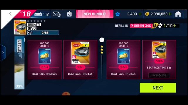 Asphalt 9 | Touch Drive {60 FPS} | Bugatti Divo S.E. | STAGE 1 & 2 смотреть онлайн