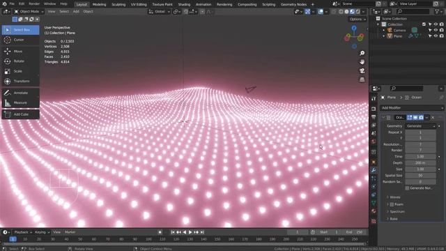 Blender Tutorial - Particles illusion by using the ocean modifier смотреть онлайн