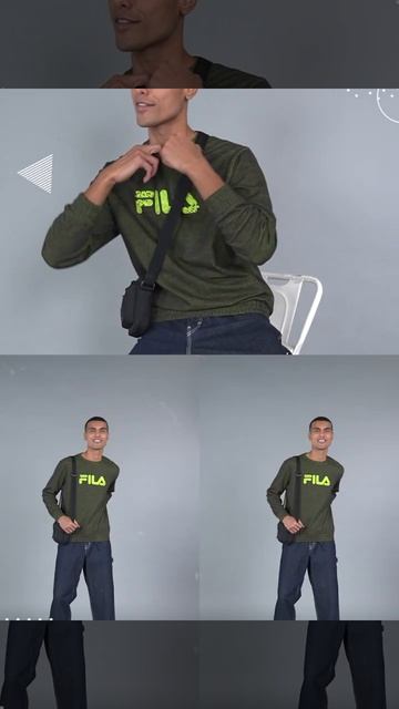 FILA Men's Self Design Sweatshirt смотреть онлайн