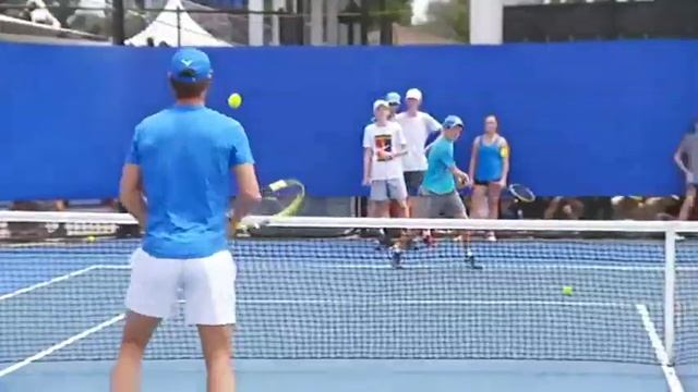 Tennis Clinic with Rafael Nadal in Brisbane, 5 Jan 2019 смотреть онлайн