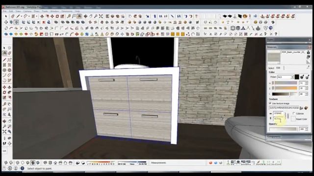 Modeling sketchup bathroom with ready models FAST смотреть онлайн