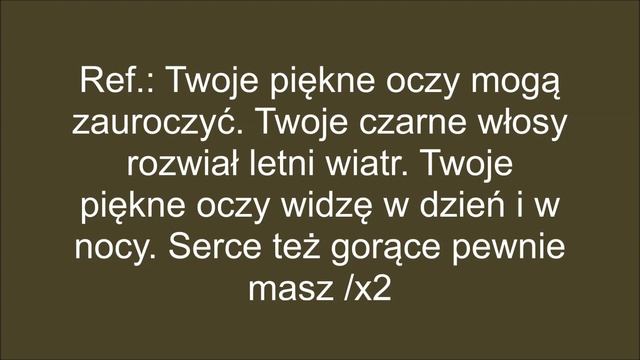 Milano - Brązowe oczy tekst смотреть онлайн