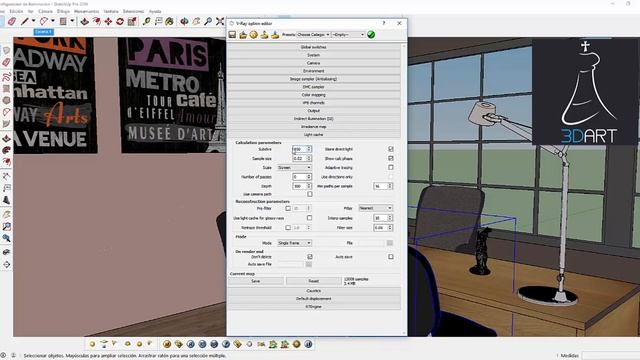 CLUB EDART iluminacion interior con vray смотреть онлайн