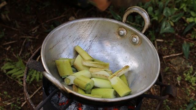 Tagong Nakham | Taro Shoots And Dried Fish