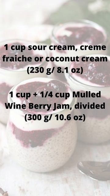 Keto Recipes.Keto Mulled Berry Chia Parfaits.#shorts.