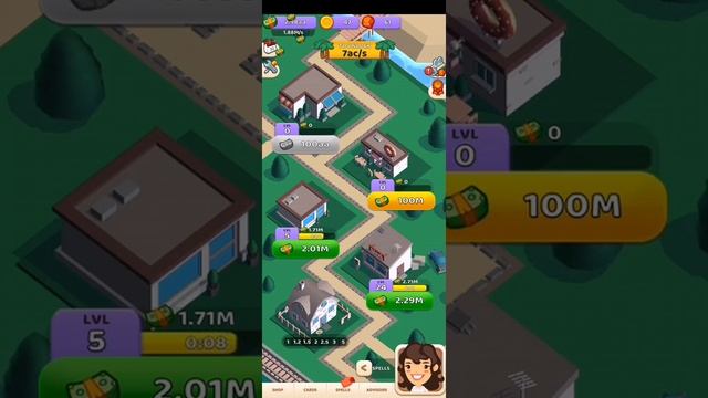 Idle Mayor Tycoon #2 Новый город. Магазин Пончиков