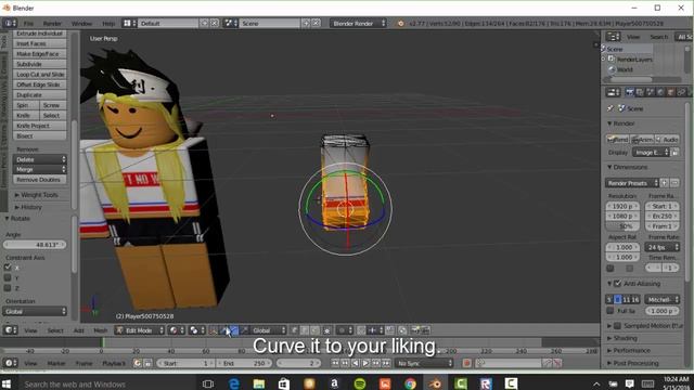 How To Bend Roblox Characters Limbs On Blender смотреть онлайн