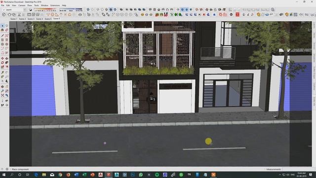 Exterior Rendering Settings in Sketchup & Vray Tutorial смотреть онлайн