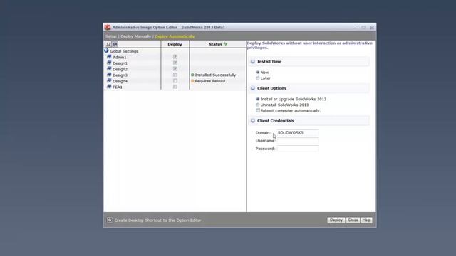 SOLIDWORKS What's New 2013 Section 32: Push Install Uninstall смотреть онлайн
