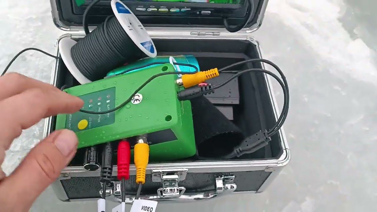 Обзор на водоеме подводной камеры GAMWATER 1000TVL в чемоданчике для зимней и летней рыбалки смотреть онлайн