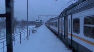 Электропоезд ЭД4М-0474 ЦППК платформа Сушкинская