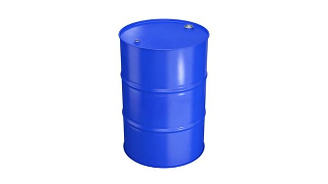 Metal barrel blue 3D model смотреть онлайн